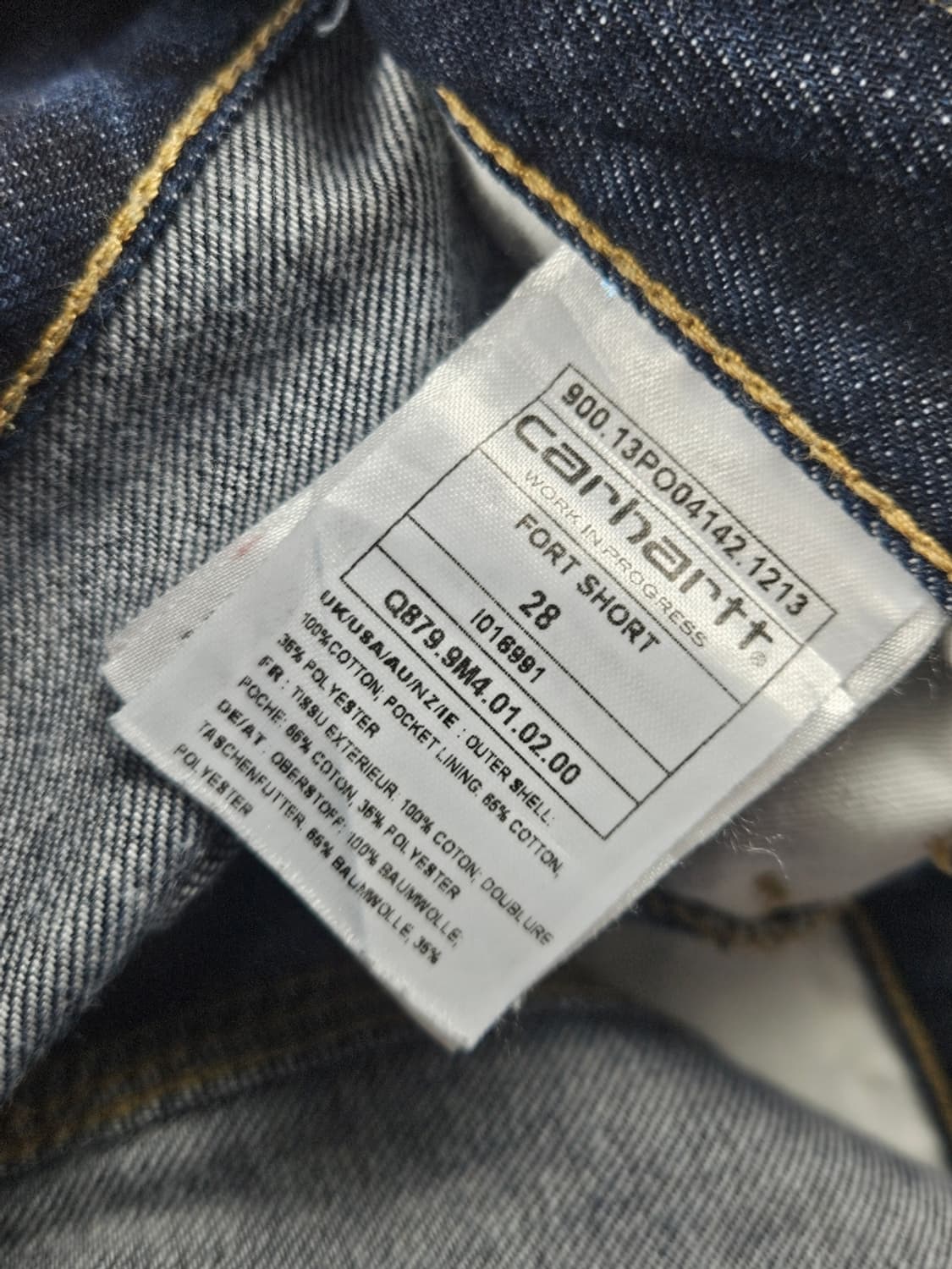 칼하트 데님 카펜터 워크 쇼츠 반바지 ( 28" ) / 11384 상품이미지7