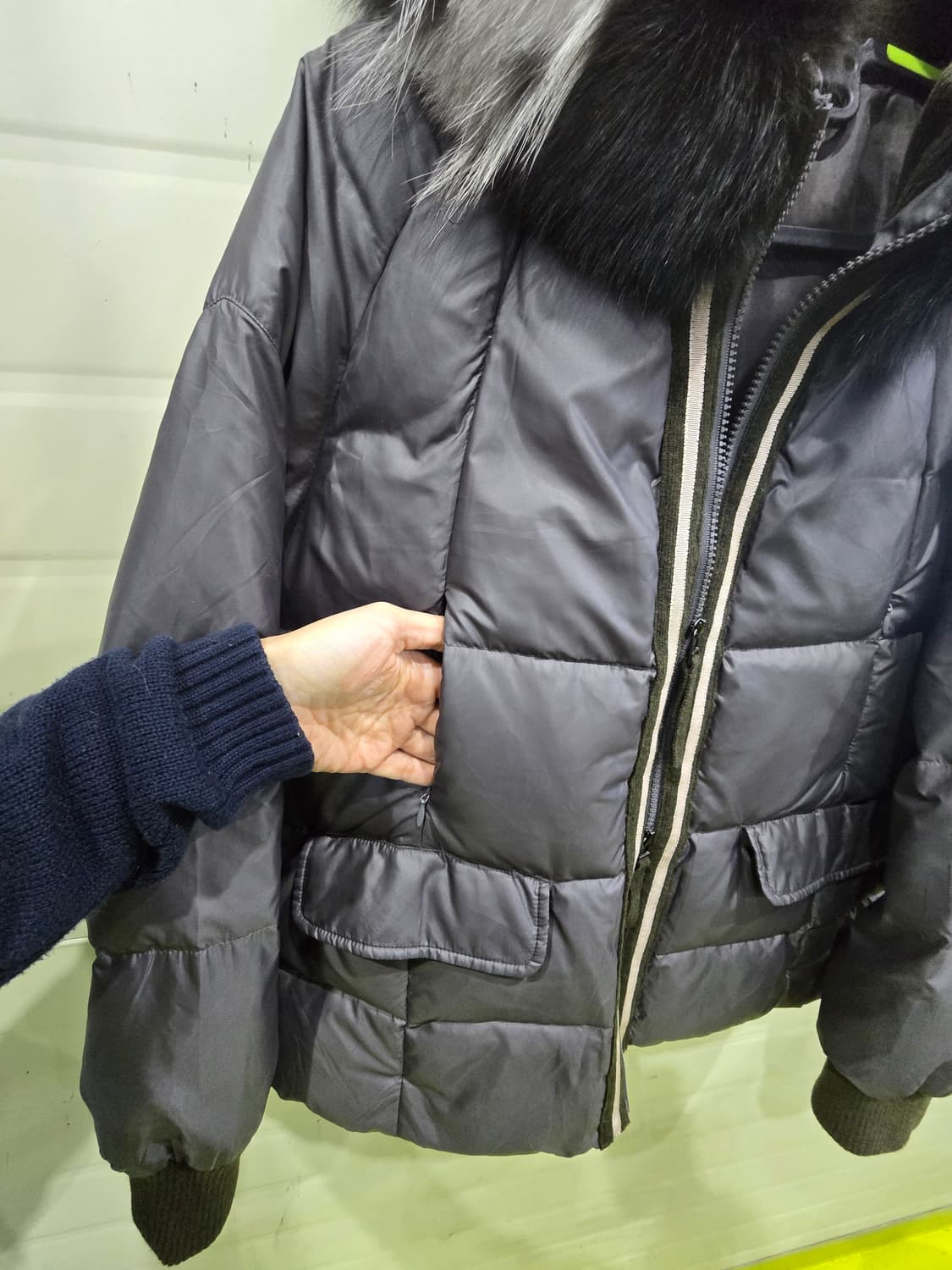 퍼 후드 패딩 66사이즈 상품이미지4