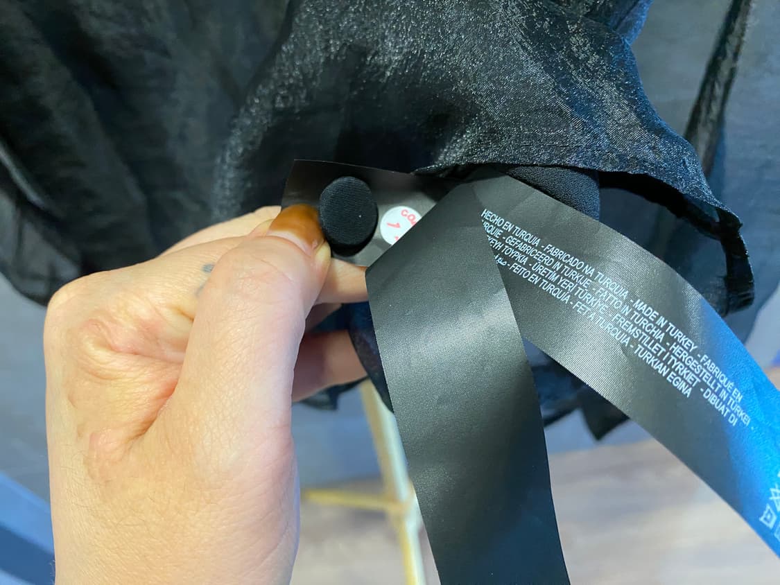 ZARA 자라 오간자 볼륨 시스루 블라우스 상품이미지7