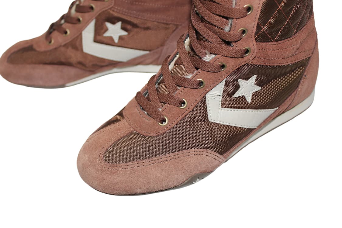 2000s Converse 컨버스 퍼 시어링 패널 롱 부츠 상품이미지3