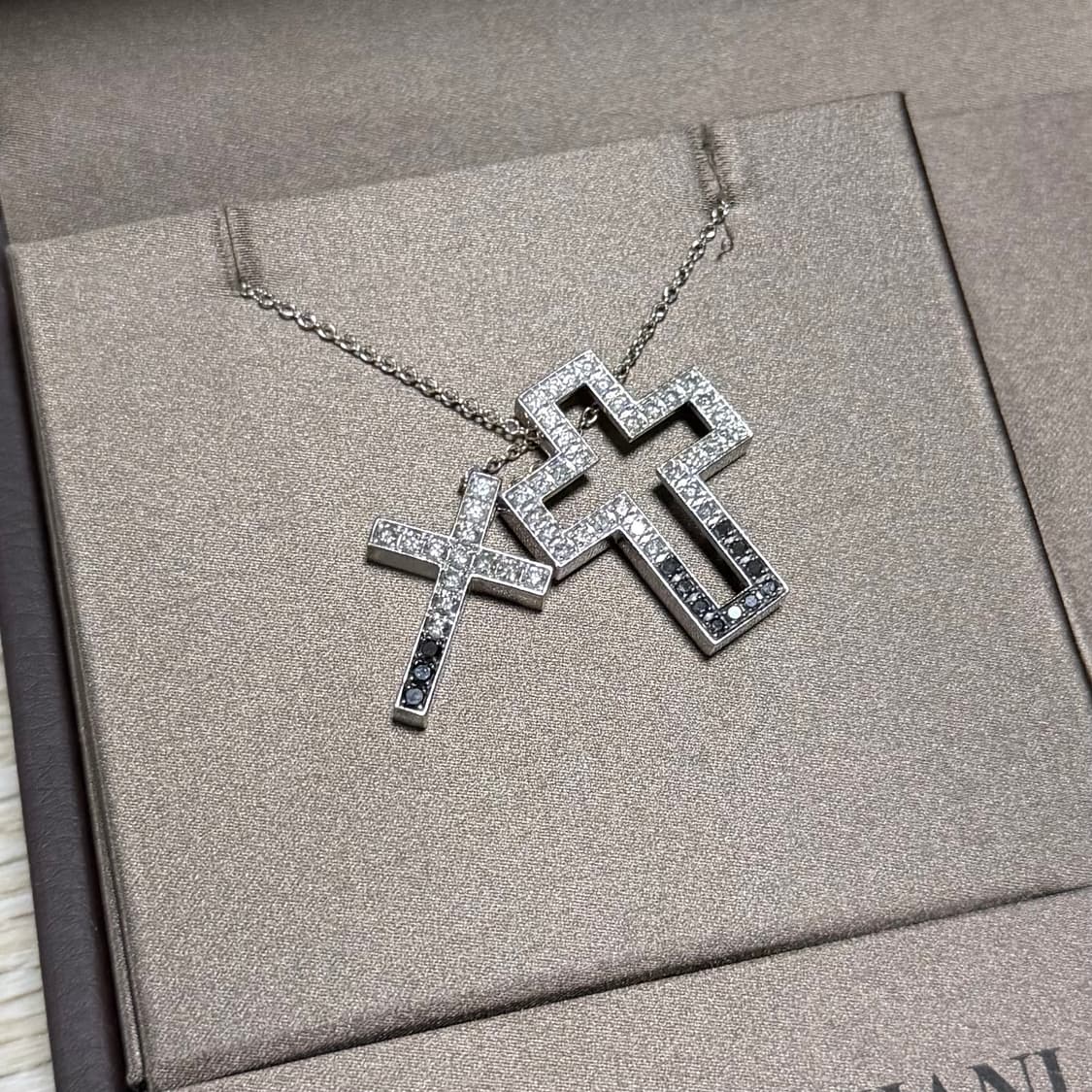 [S+급/스몰] 다미아니 벨에포크 블랙&화이트 18k 목걸이 상품이미지6