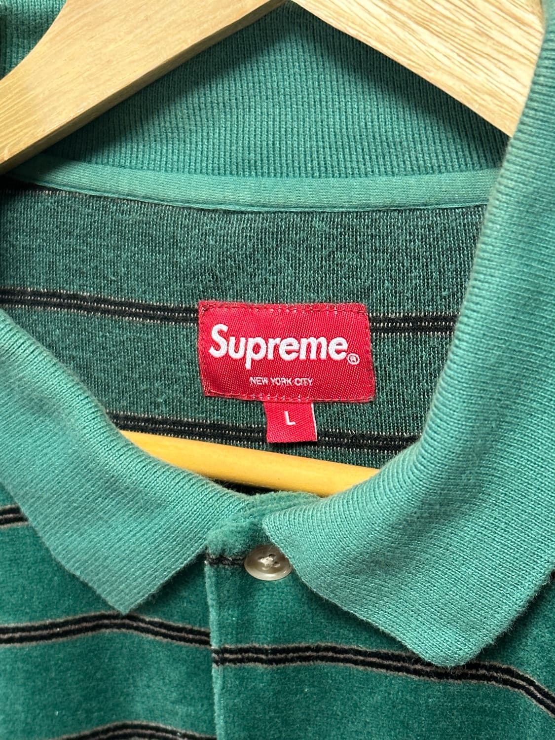 슈프림 벨벳 스트라이프 피케 L 상품이미지3