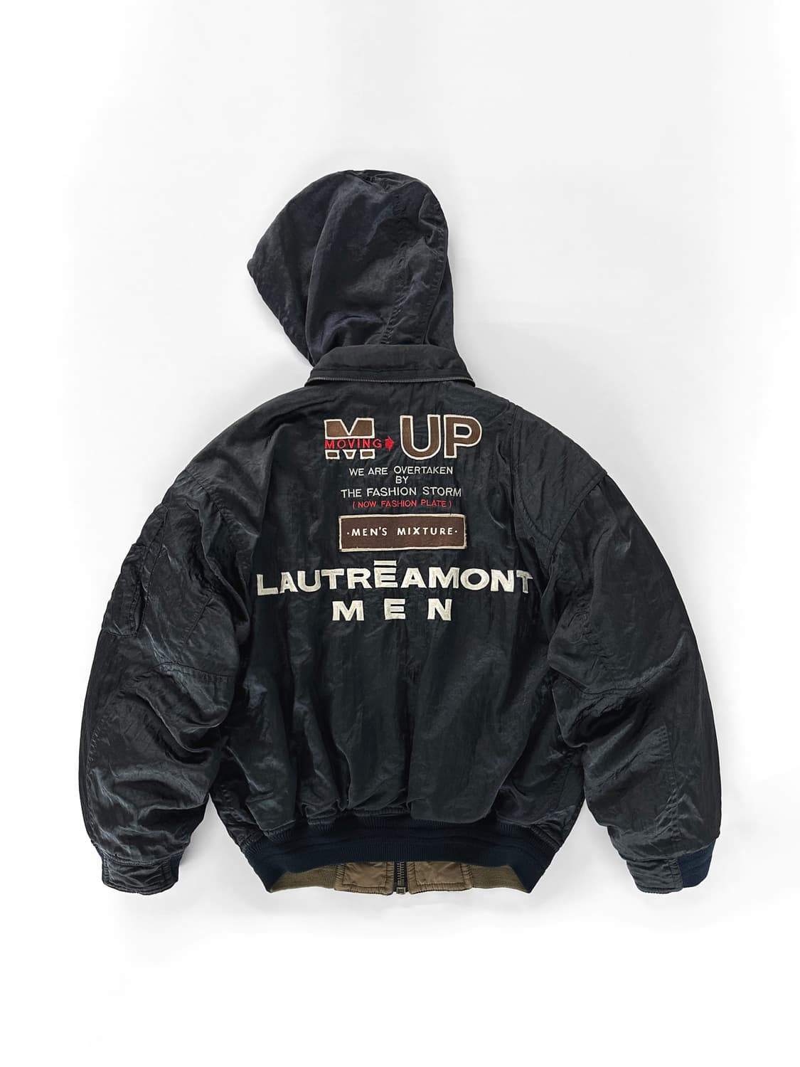90s 빈티지 Lautreamont men 리버시블 봄버 자켓 상품이미지4