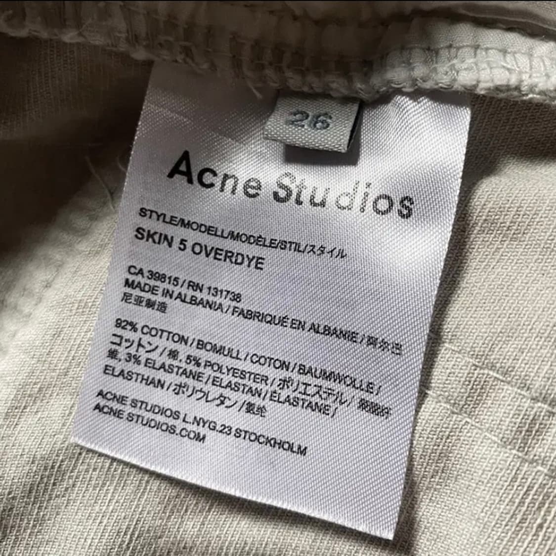 [정품]ACNE STUDIOS 아크네스튜디오 빈티지워시드 밴딩쇼츠(26) 상품이미지8
