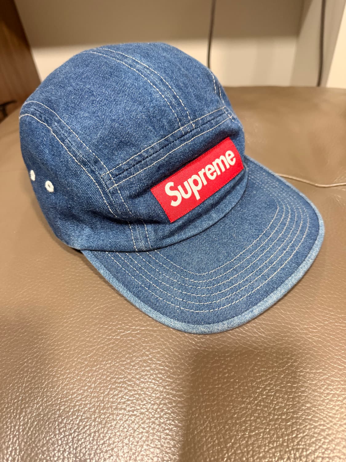 슈프림 데님 중청 캠프캡 상품이미지1
