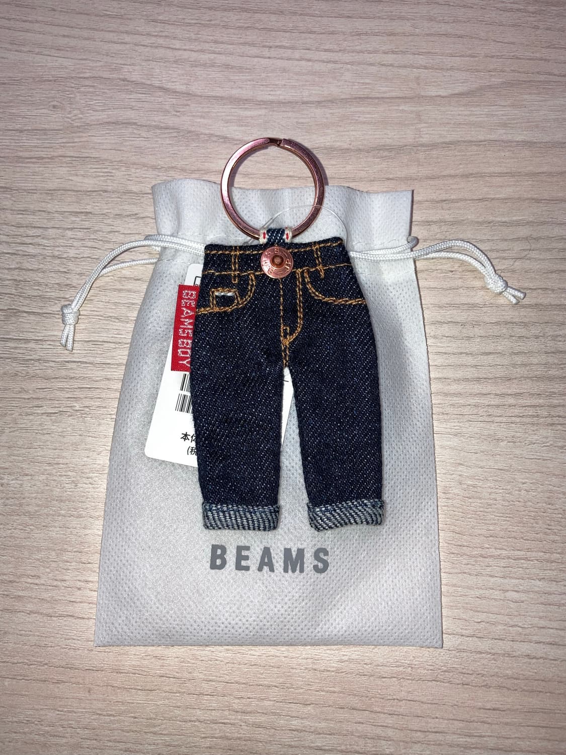 BEAMS 빔즈 보이 데님 키 홀더 새상품 빔즈 키링 상품이미지3