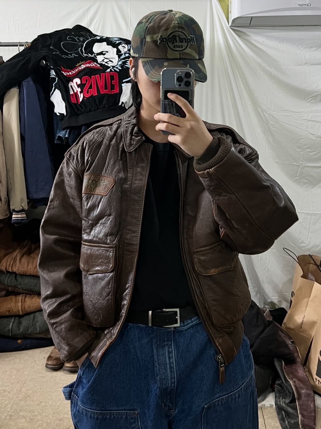 아비렉스 A-2 가죽자켓 상품이미지3