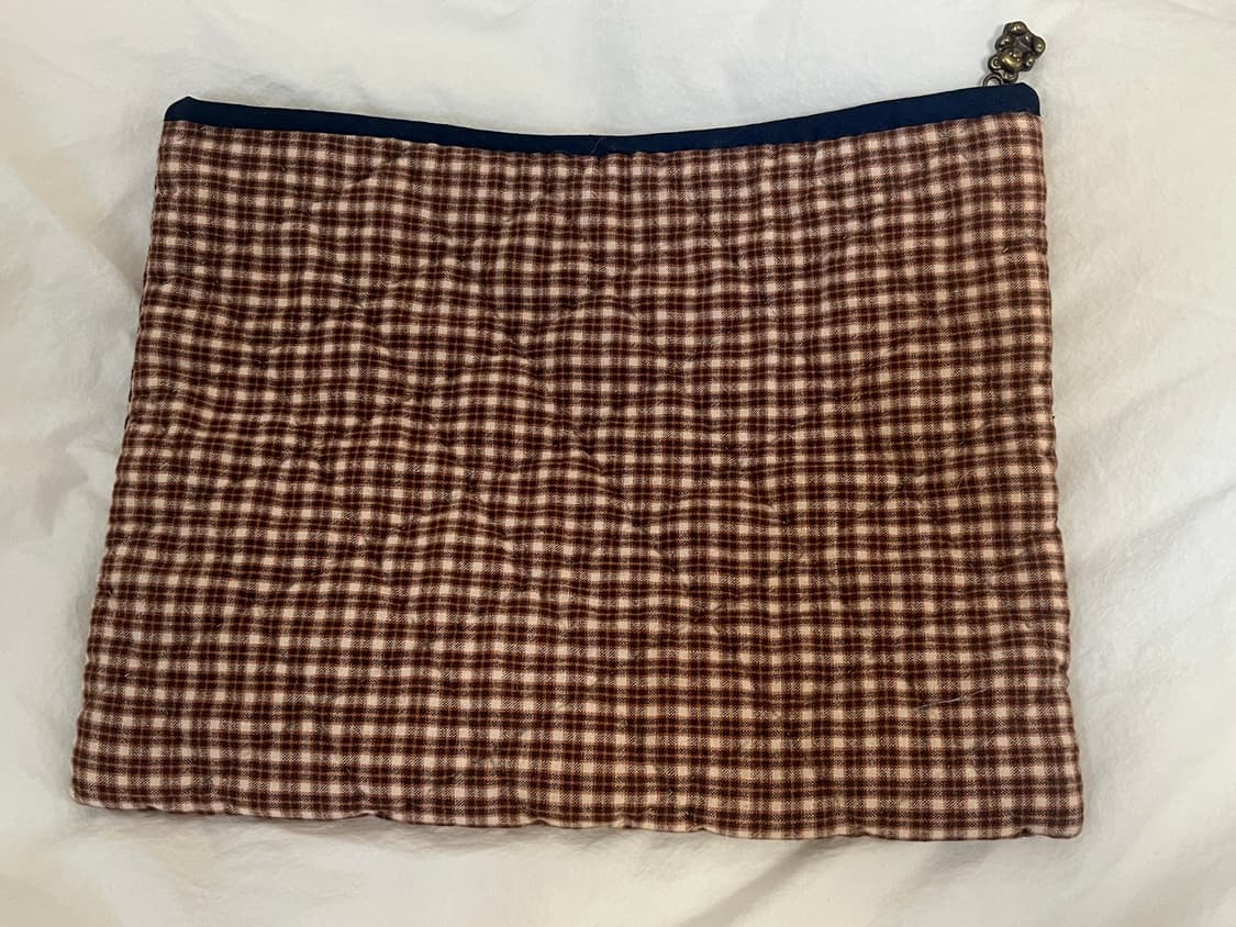 퀼트 orange navy 파우치 상품이미지1