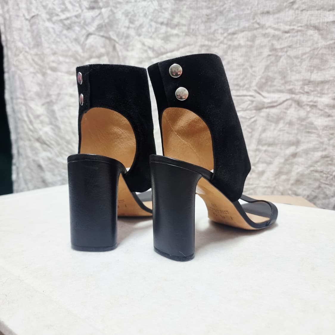 이로 IRO 스웨이드 레더 오픈토힐 샌들 구두 슈즈 (245) 상태최상 상품이미지3