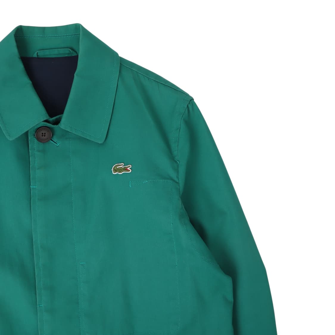 라코스테 민트 코튼 히든버튼 코트 상품이미지3