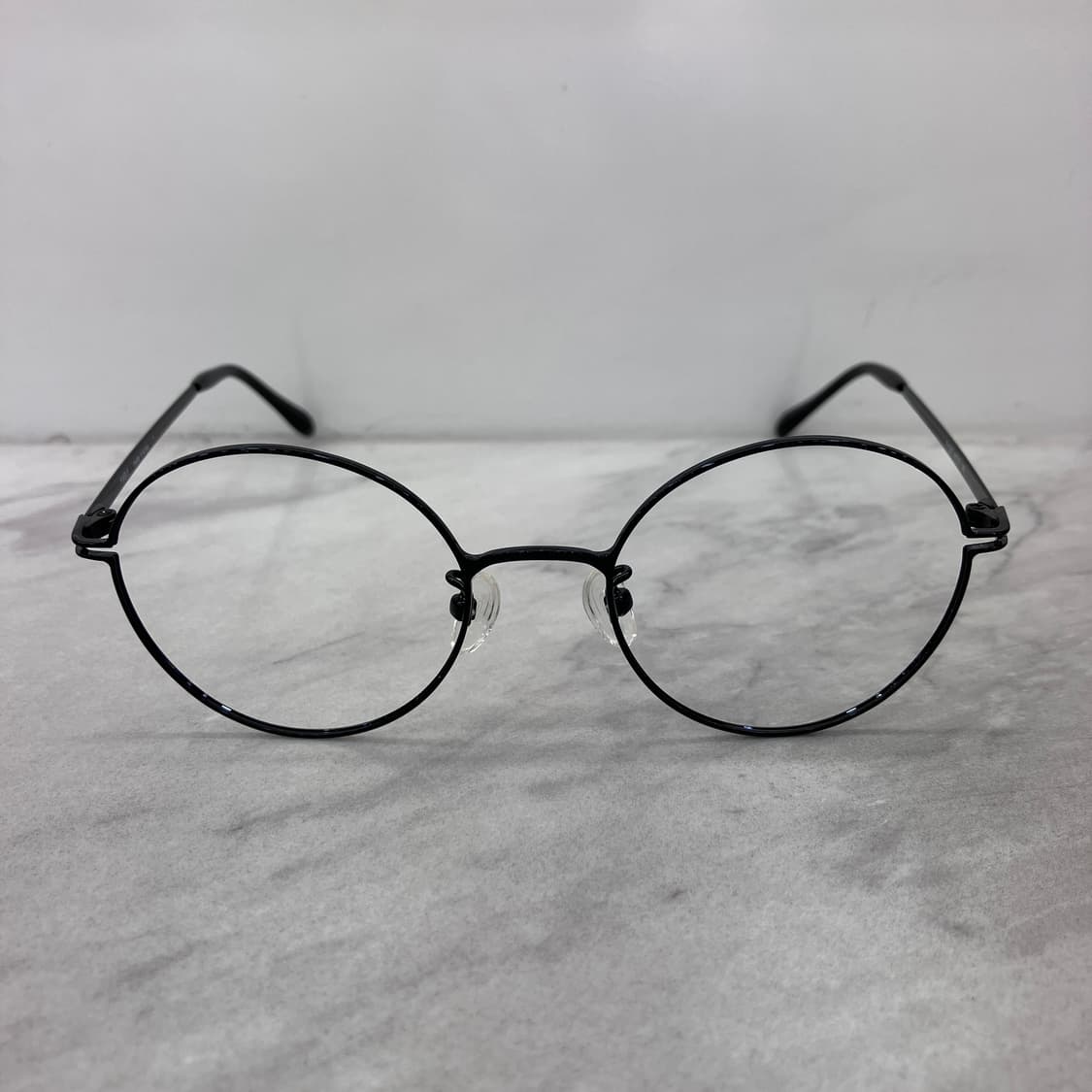 C48 PBL 블랙 라운드 역산각 메탈테 안경(Kids) 상품이미지6