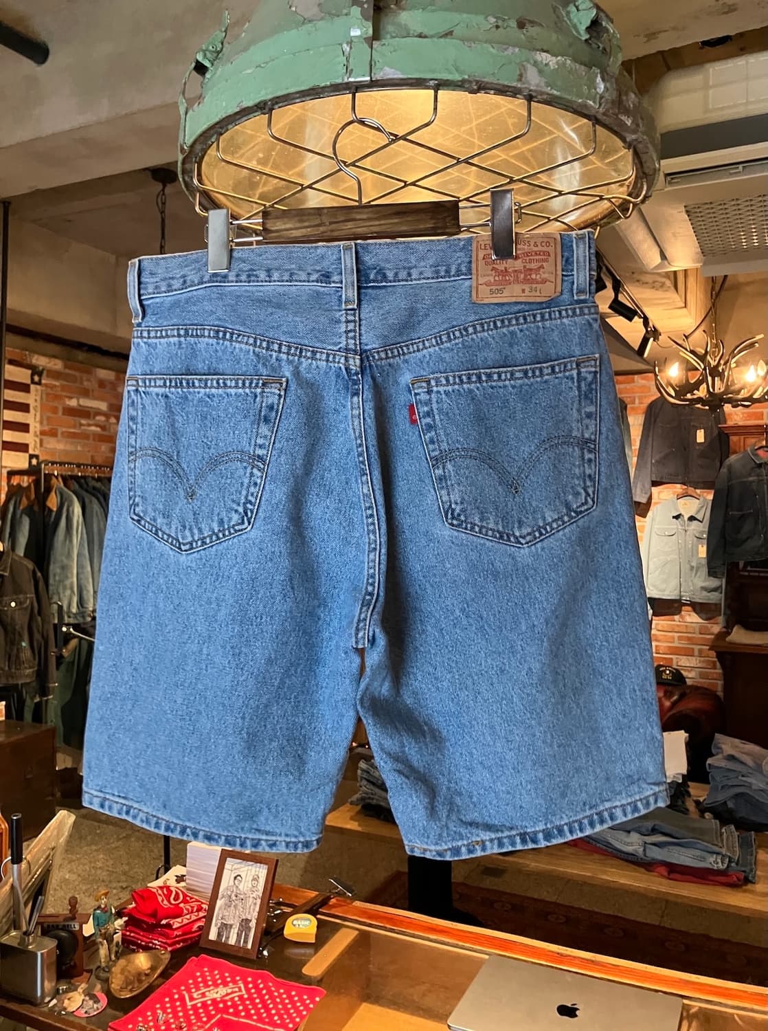 빈티지 리바이스 505 데님 쇼츠 하프 팬츠 상품이미지3