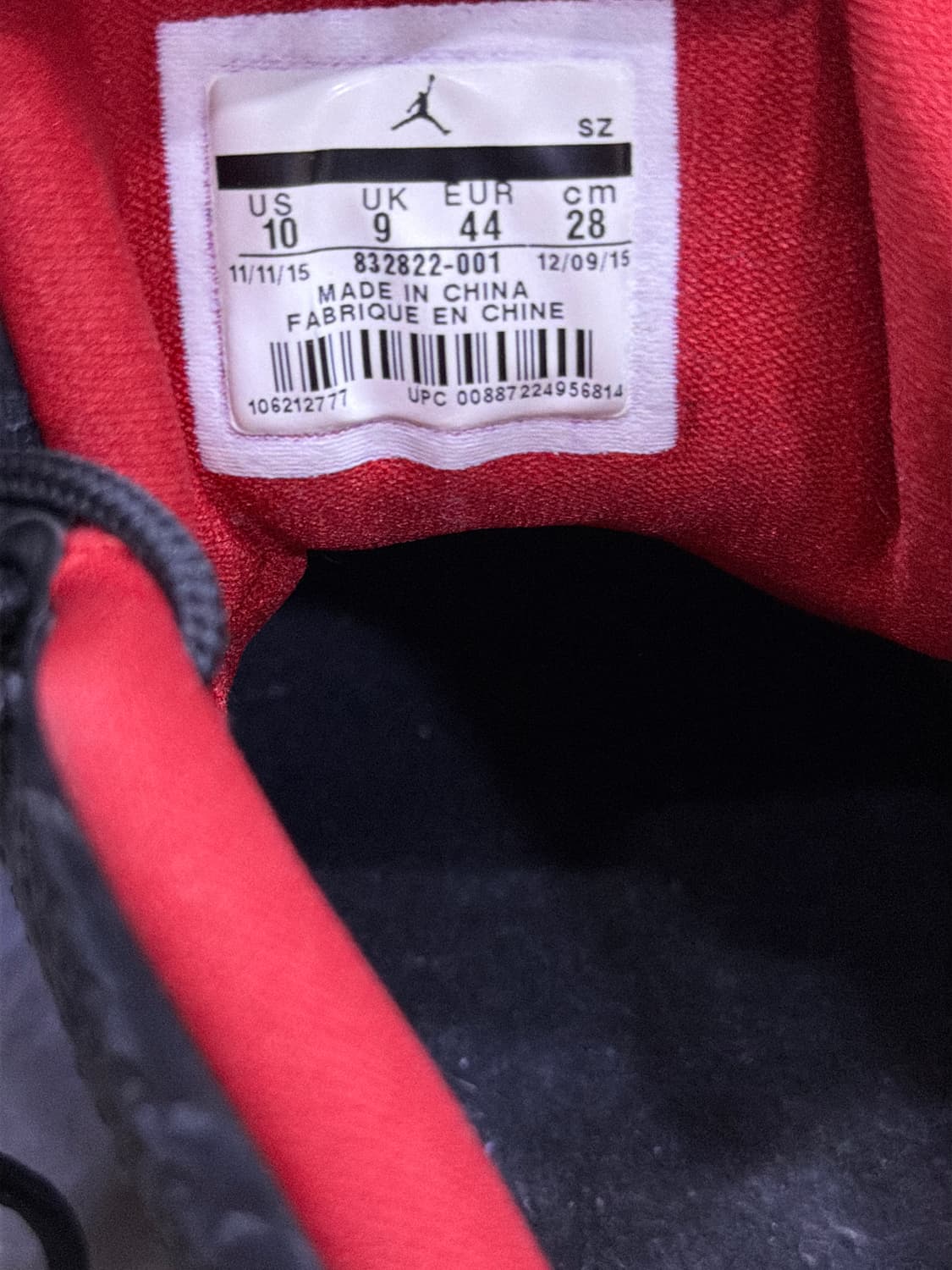 조던 에어조던 9 레트로 로우 블랙/레드 브레드 280 상품이미지9