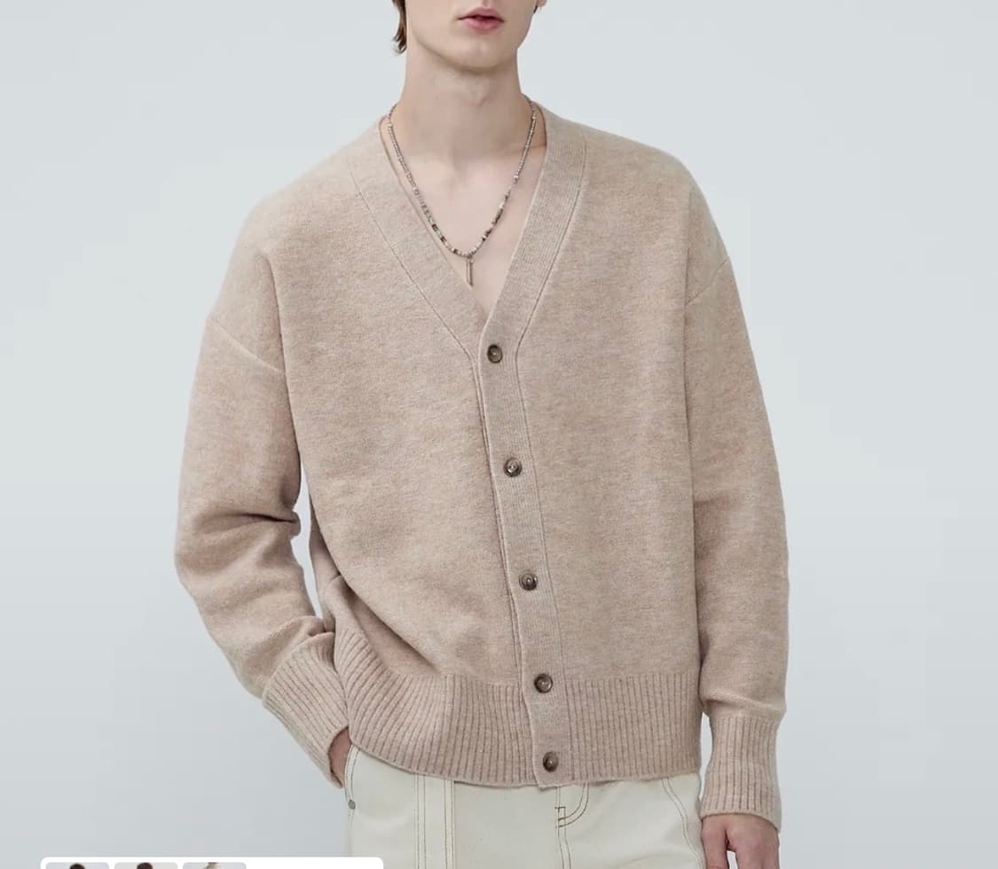 마틴플랜 베이지 크롭 가디건 s 95 상품이미지1