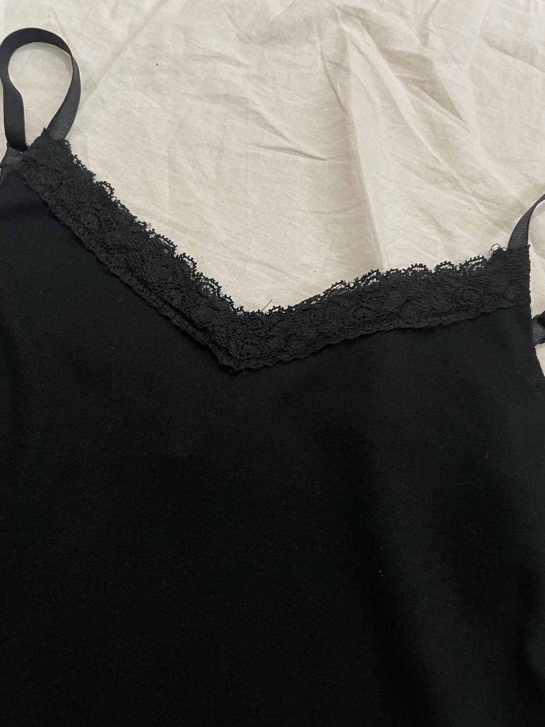 MICHEL KLEIN 블랙 레이스 슬림 나시  상품이미지3