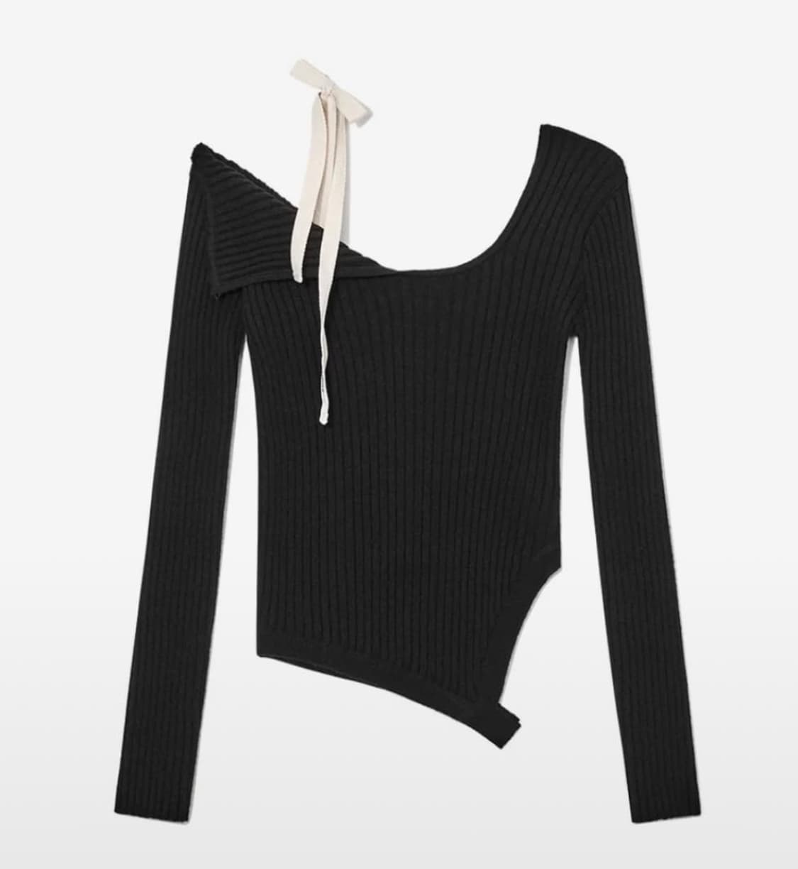 글로니 오프숄더 니트 블랙 상품이미지1