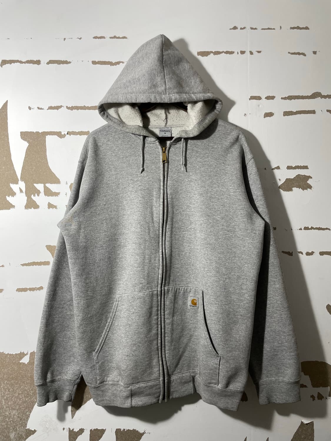 칼하트 오버핏 기모 후드 집업 상품이미지1