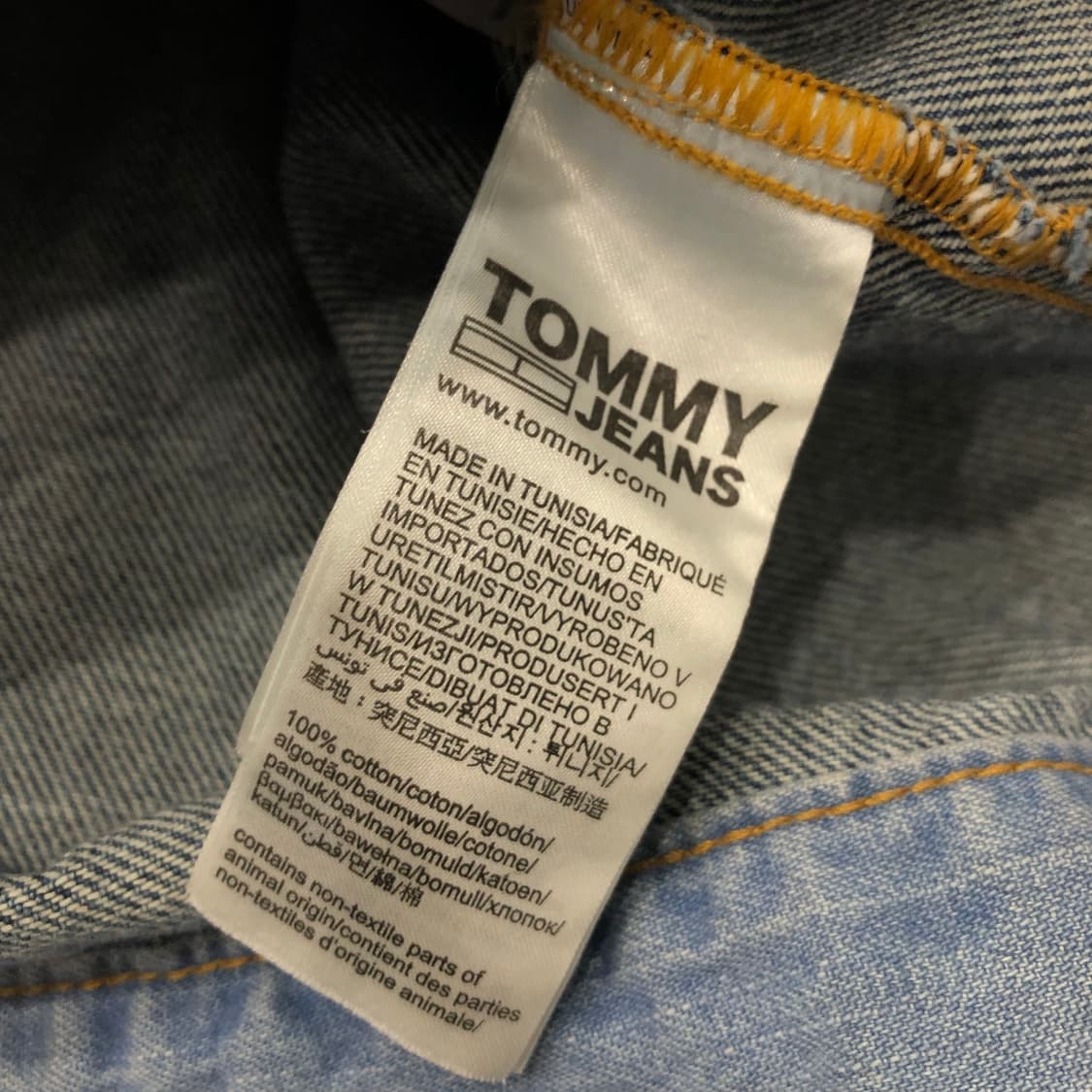 타미힐피거 진스 배색 데님 워싱 트러커 자켓 상품이미지7