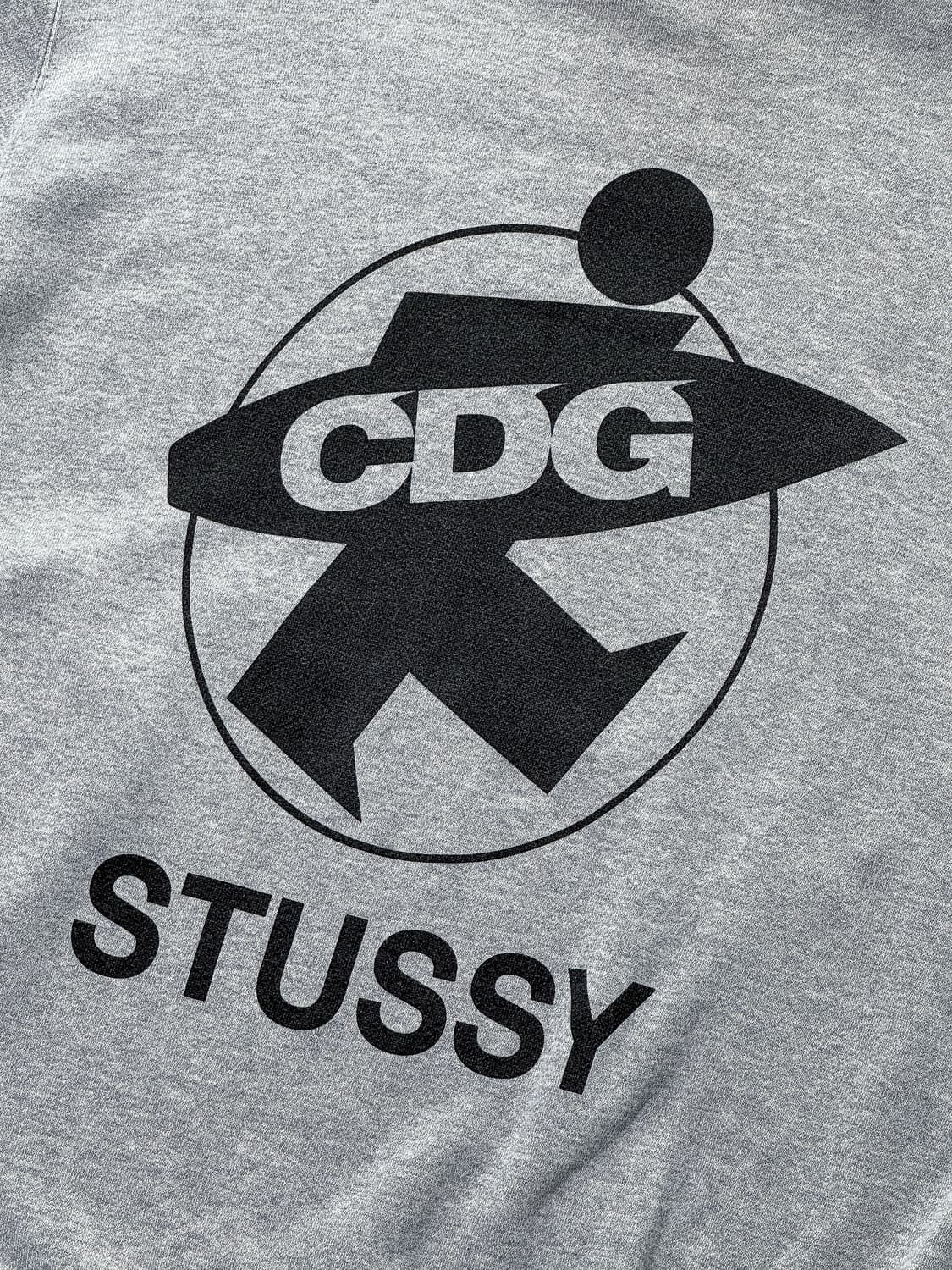 CDG x 스투시 후드 그레이 상품이미지5