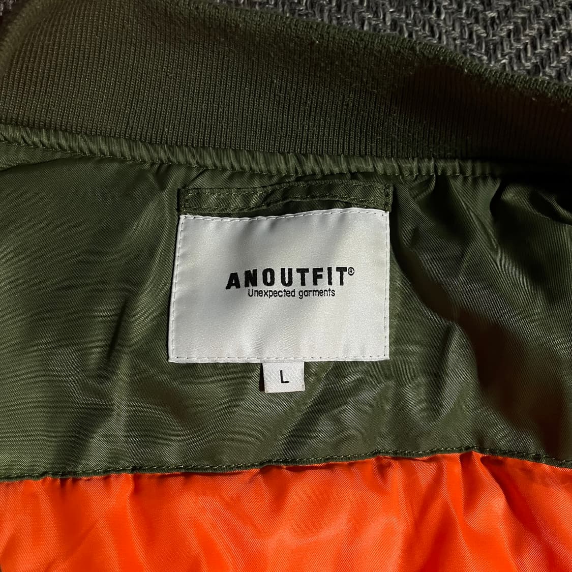 [L] ANOUTFIT 언아웃핏 항공점퍼 MA-1 상품이미지4