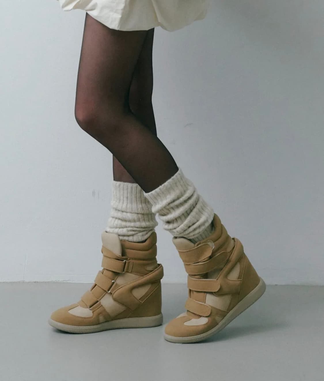 웨지 스니커즈(베이지) 상품이미지2