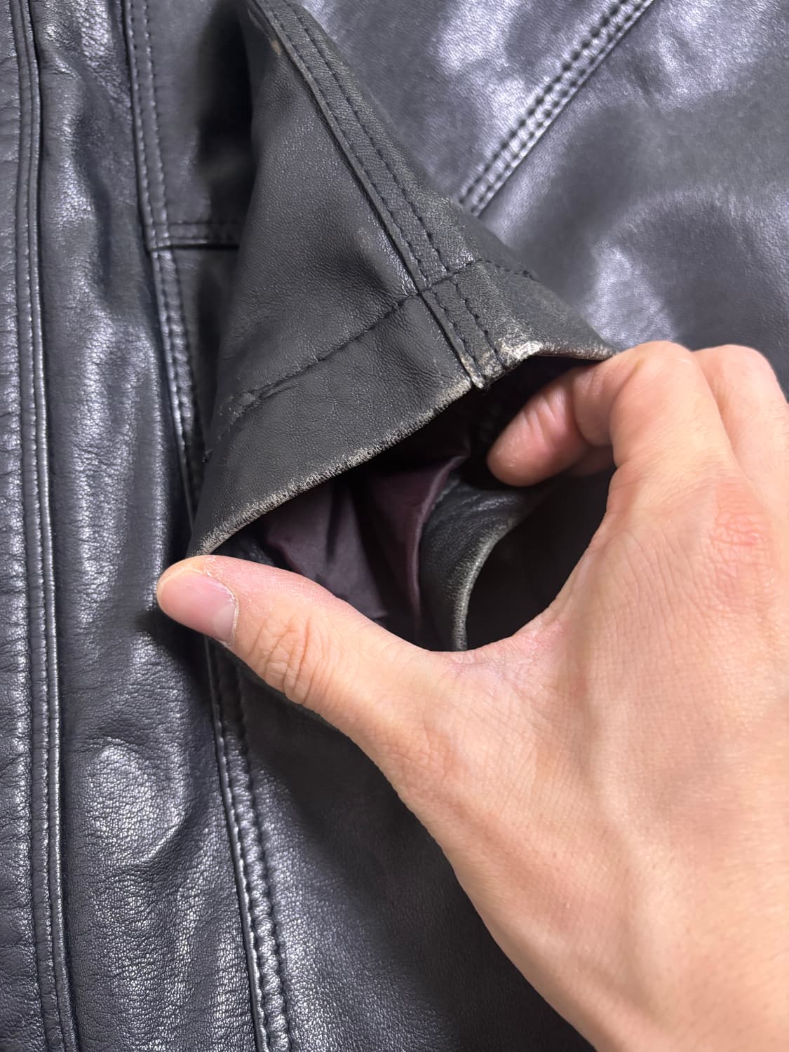 일본판 양가죽 자켓 사이즈 105 상품이미지7