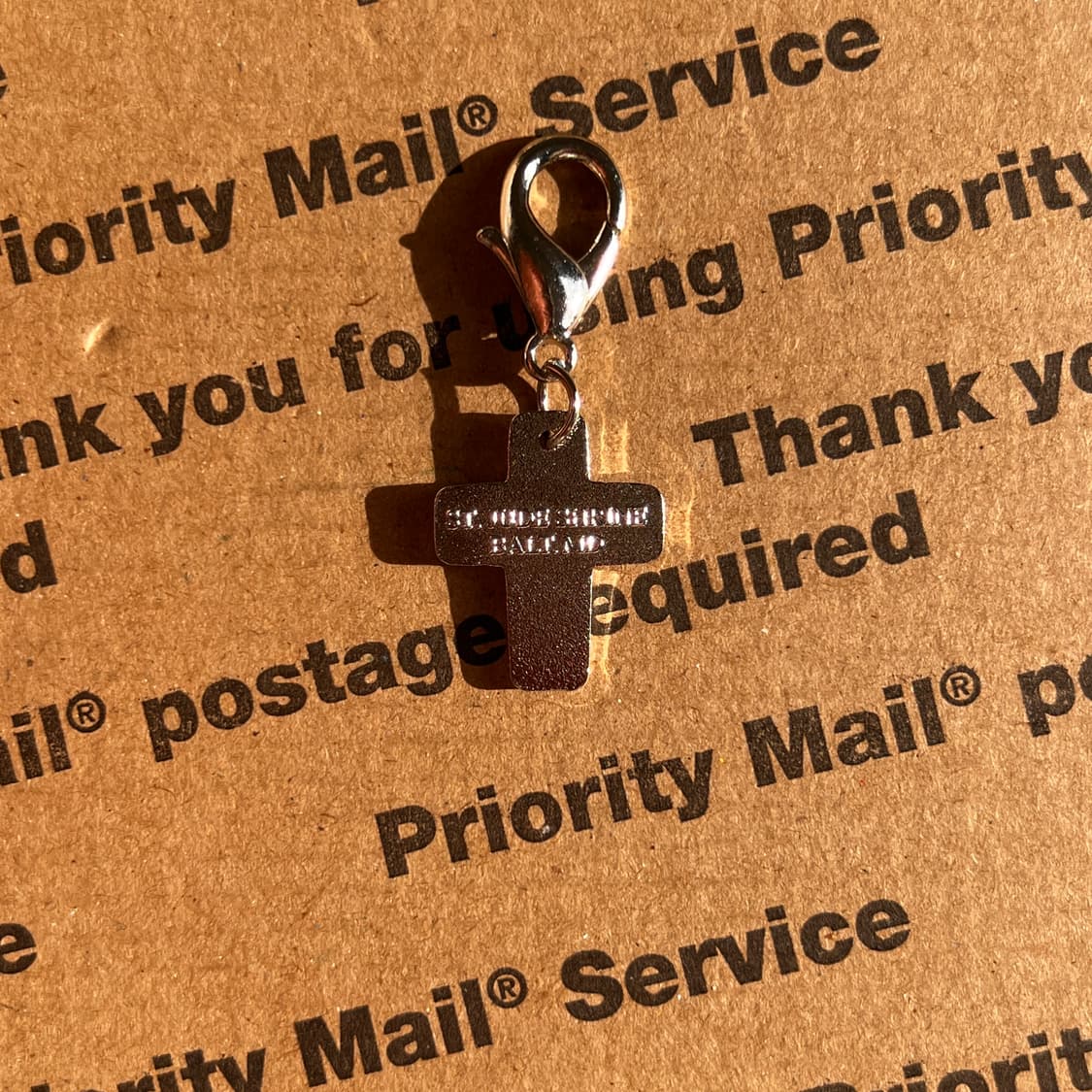 90s vtg Green Cross Clip Keyring 상품이미지2