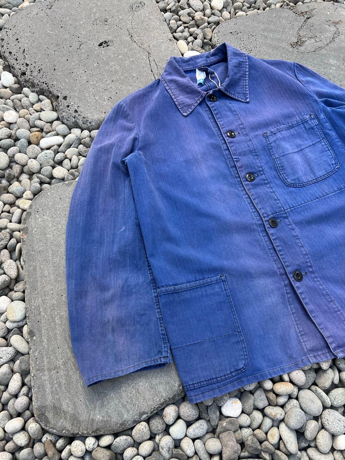 HARD FADED OLD VINTAGE HBT 헤링본트윌 프렌치워크자켓 상품이미지5