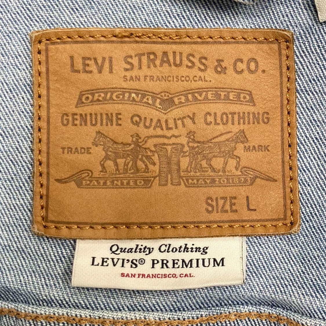 Levis 리바이스 프리미엄 레드텝 워싱 데님 트러커  상품이미지3
