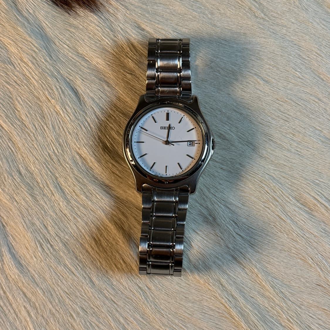 빈티지 세이코 쿼츠 스틸 화이트 상품이미지1
