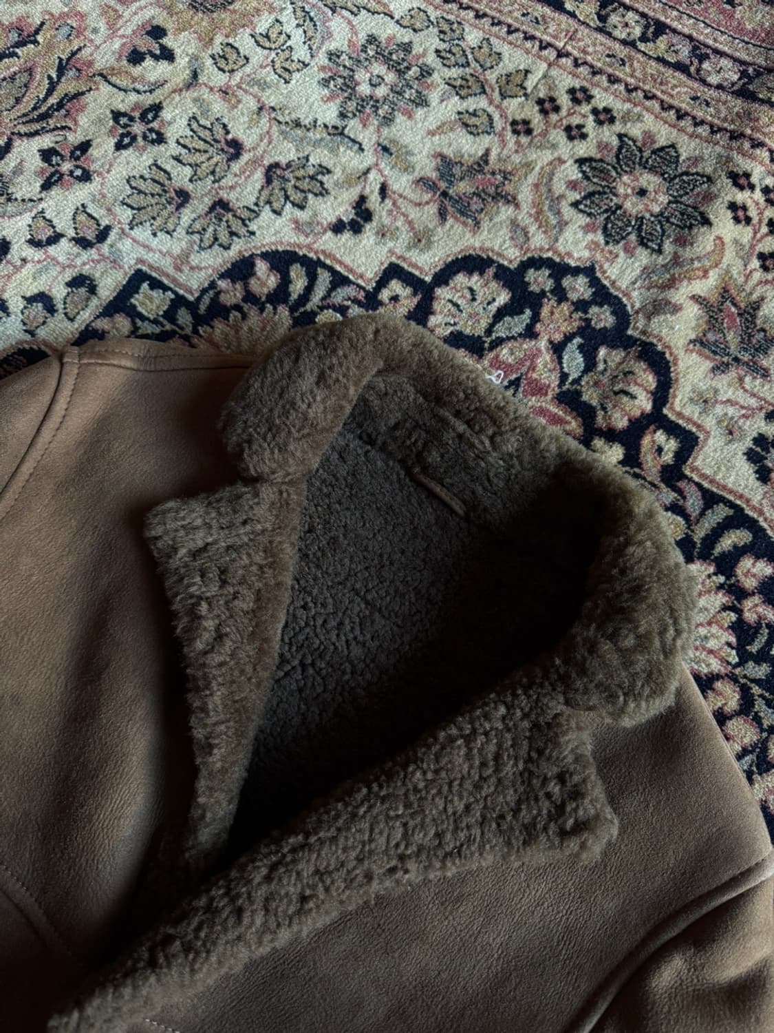 EMMETI 스웨이드 레더 코트 슬림100 상품이미지3