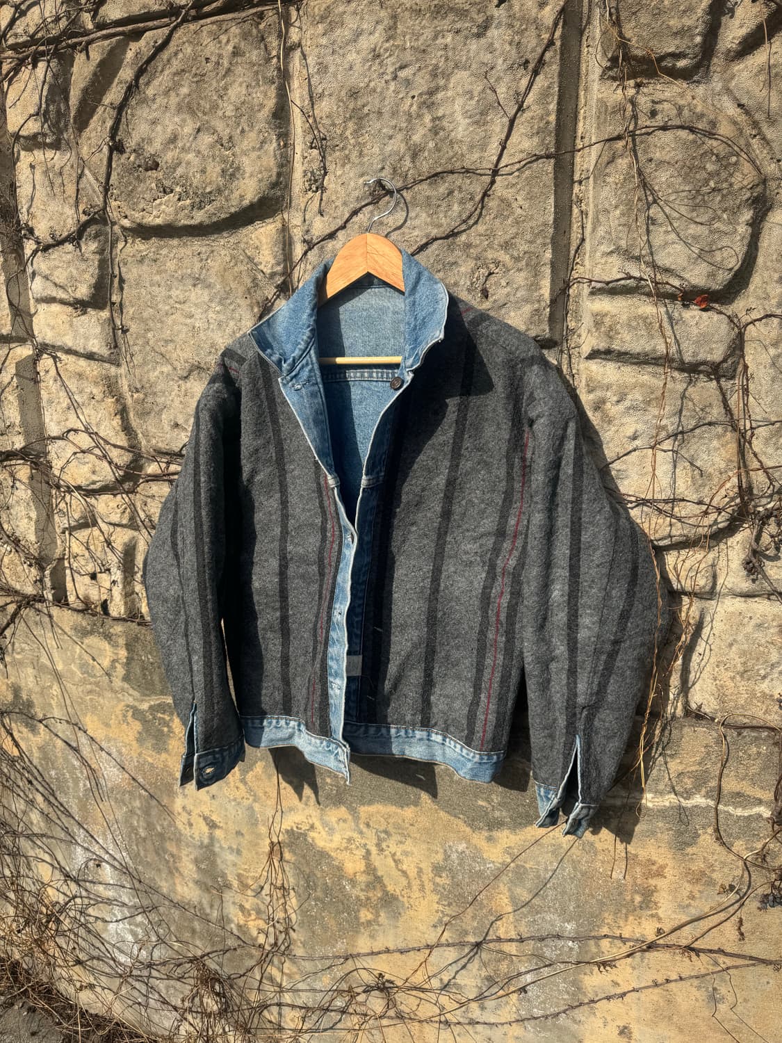 80s 리바이스 빈티지 블랭킷 안감 3rd 데님 트러커 자켓 105 상품이미지3