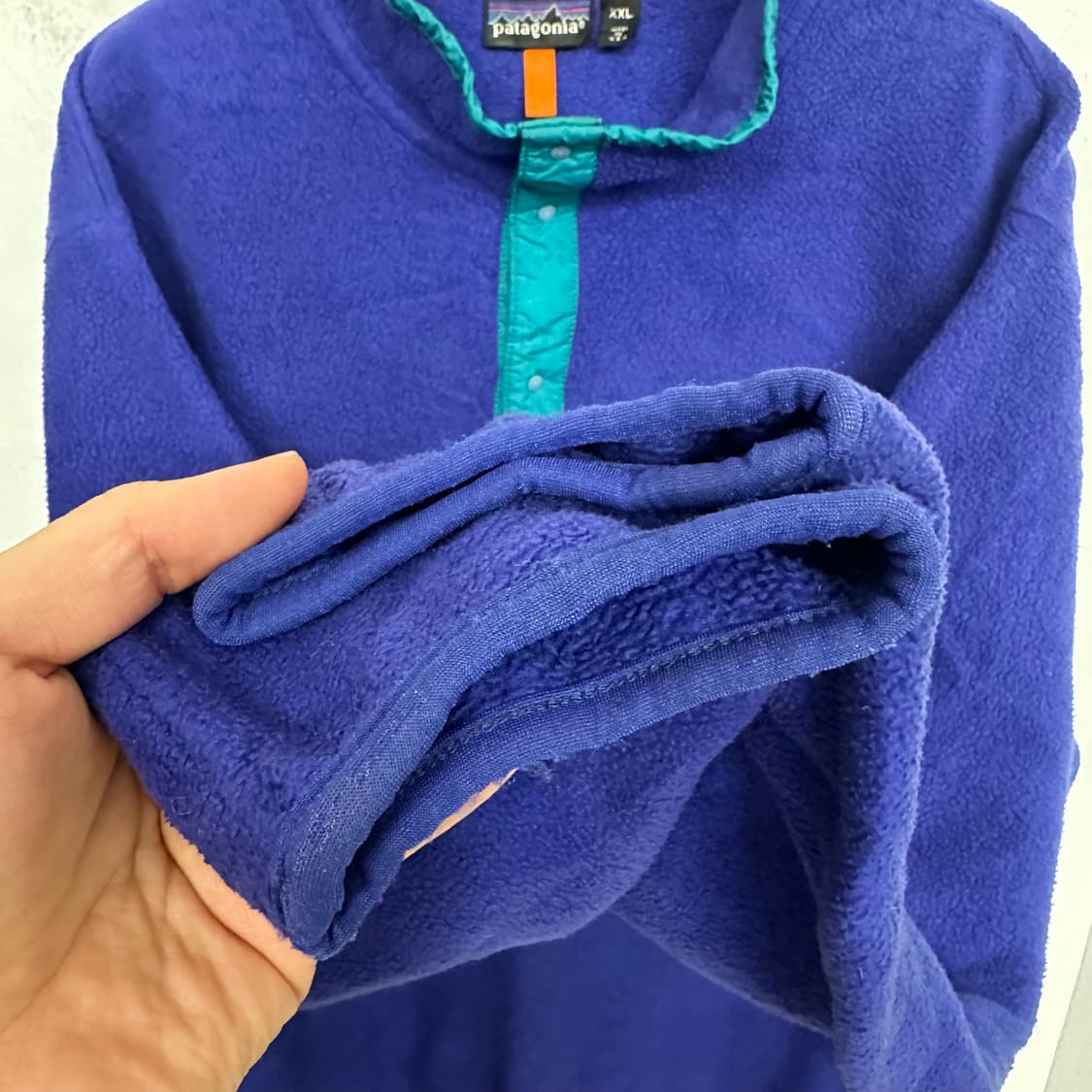 90‘s 파타고니아 신칠라 스냅티 ’퍼플/틸‘ 상품이미지5