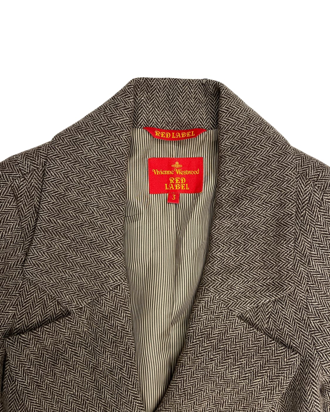 비비안 웨스트우드 레드라벨 헤링본 울 블레이저 상품이미지9