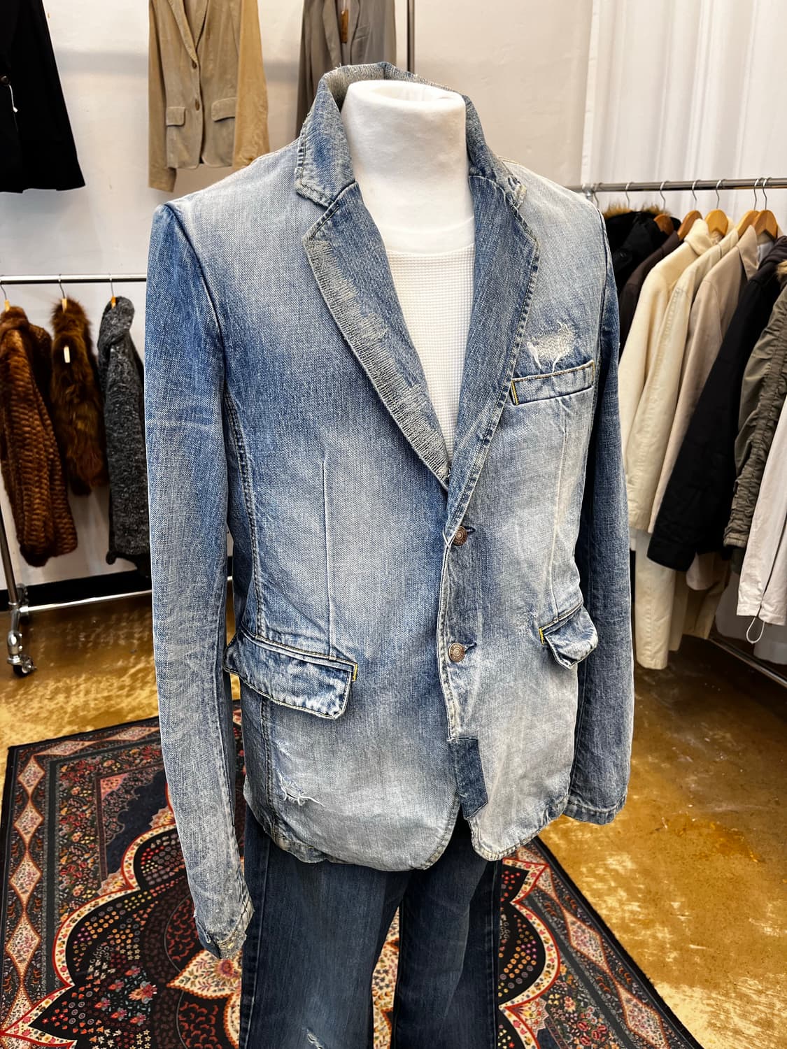 재패니즈 빈티지 데님 블레이져 자켓 상품이미지1