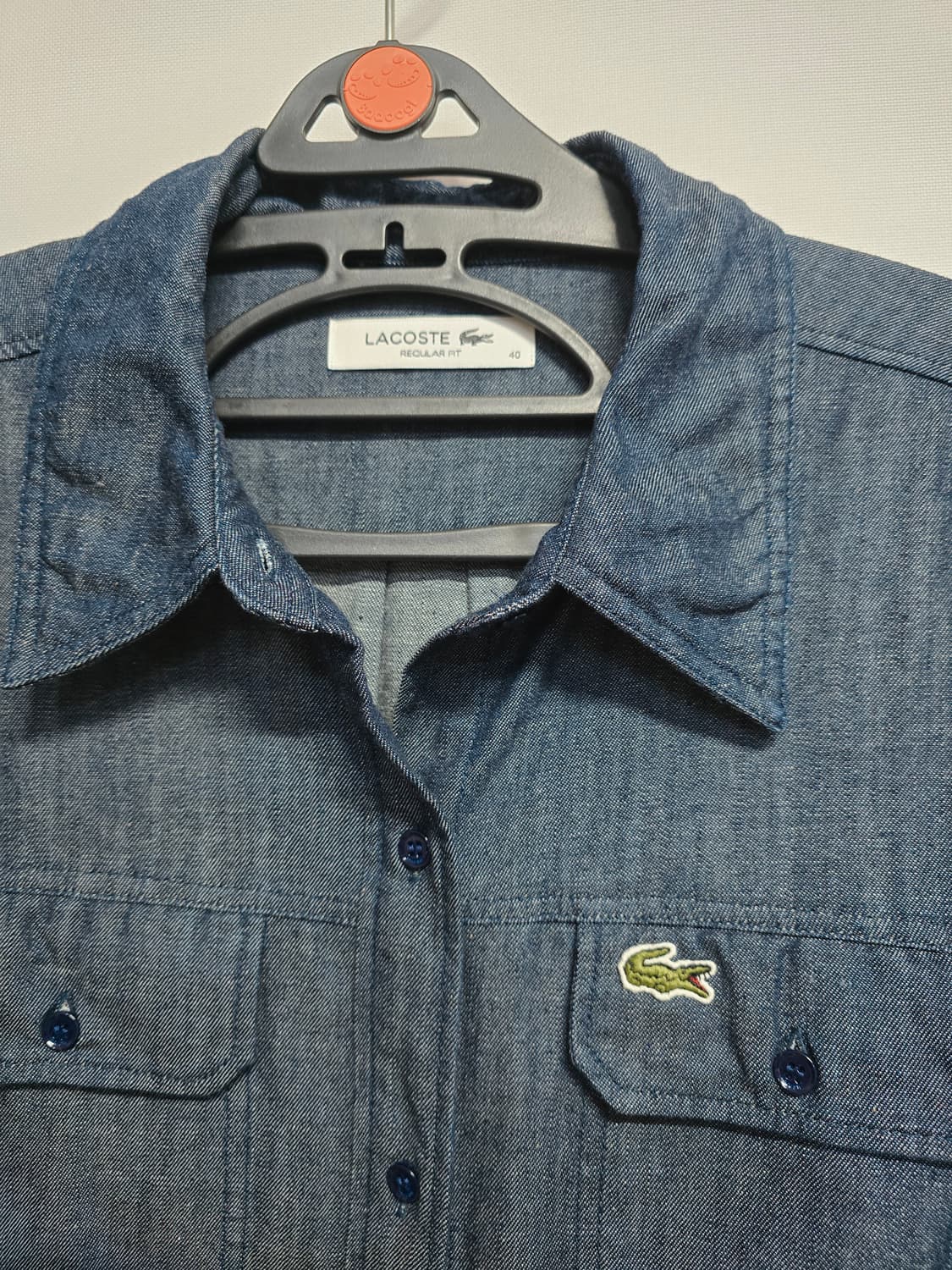 라코스테 데님 긴팔 셔츠 남방 레귤러핏 상품이미지2