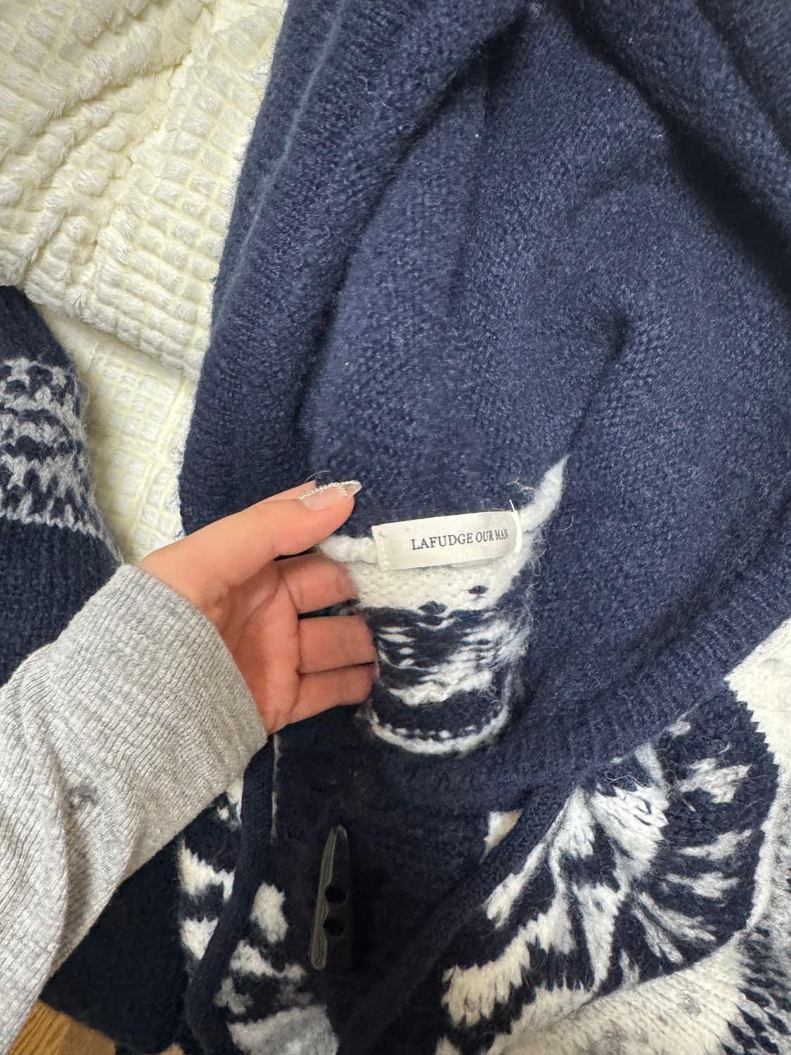 Nordic knit hoodie 상품이미지2