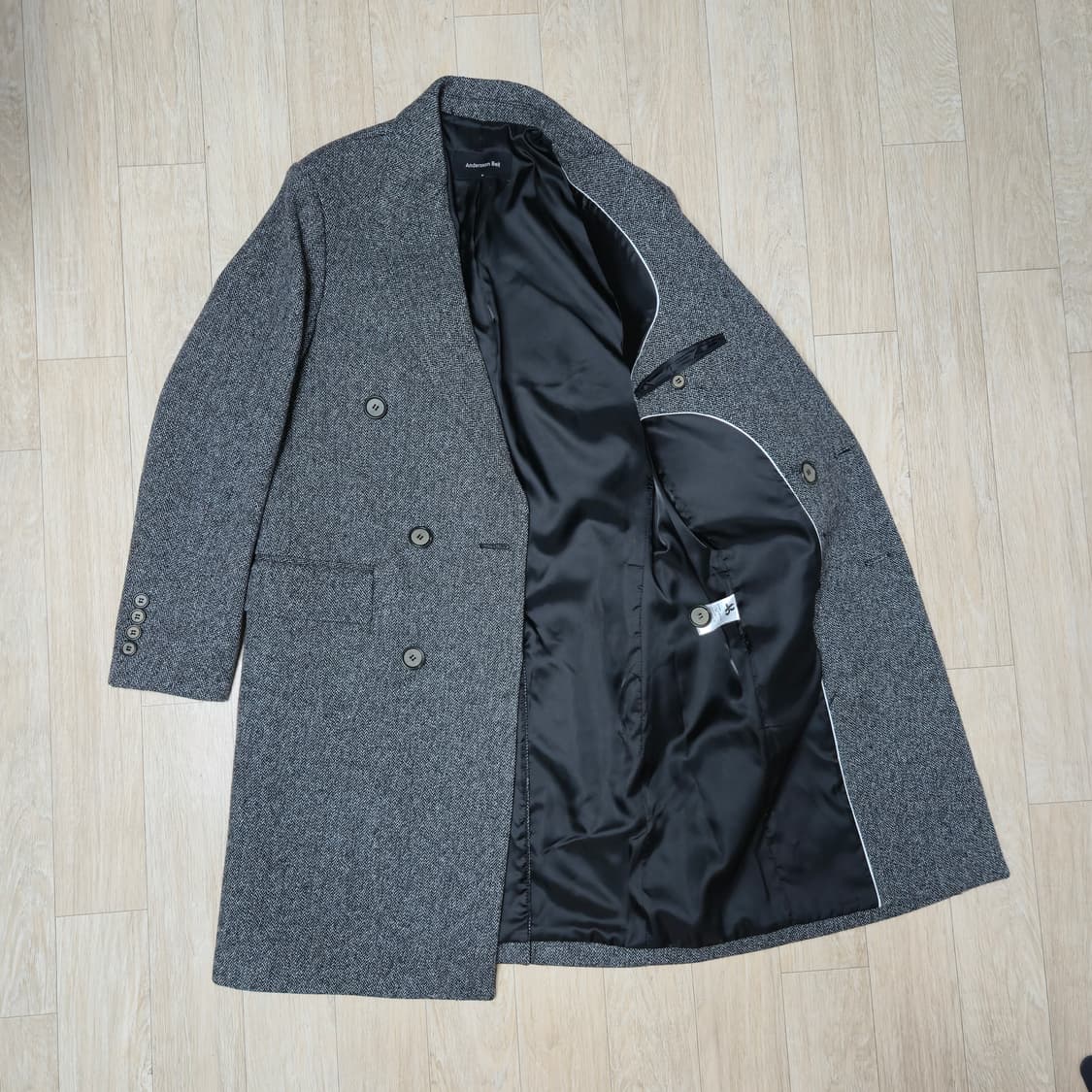 앤더슨벨 울혼방 더블 코트 상품이미지4