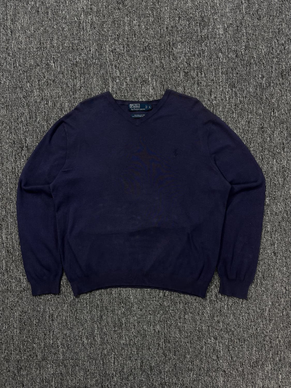 폴로 랄프로렌 브이넥 코튼 니트 스웨터 상품이미지1