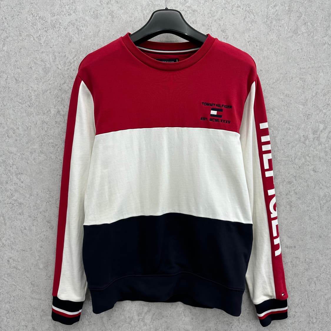 100 타미힐피거 남자 맨투맨 상품이미지1