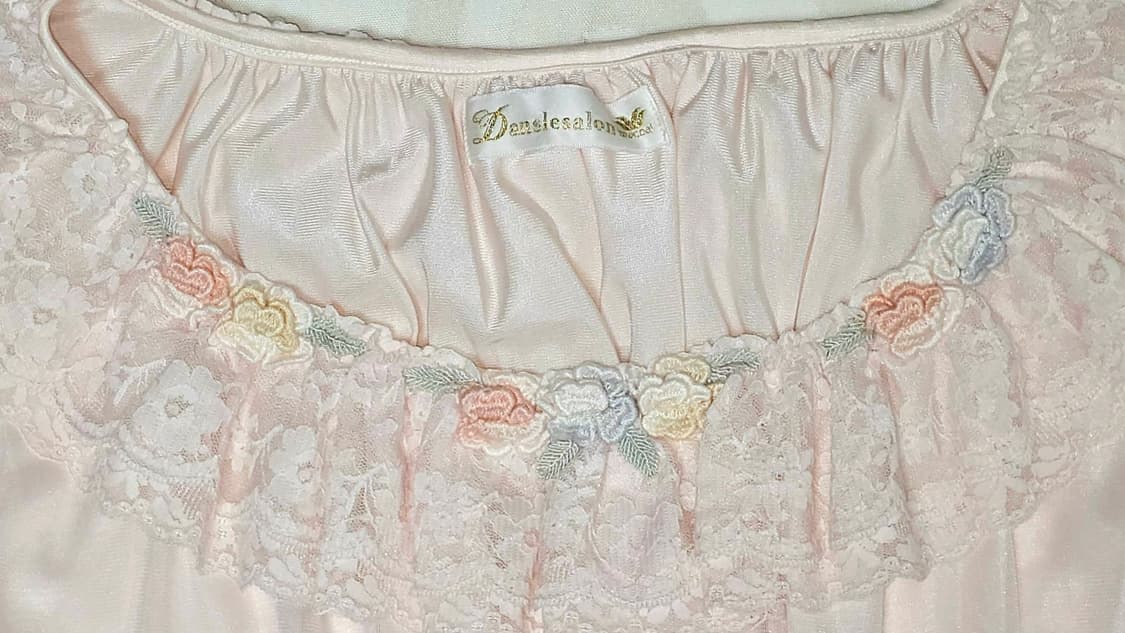 Wacoal 와코루 핑크 슬립 파자마 원피스 상품이미지2