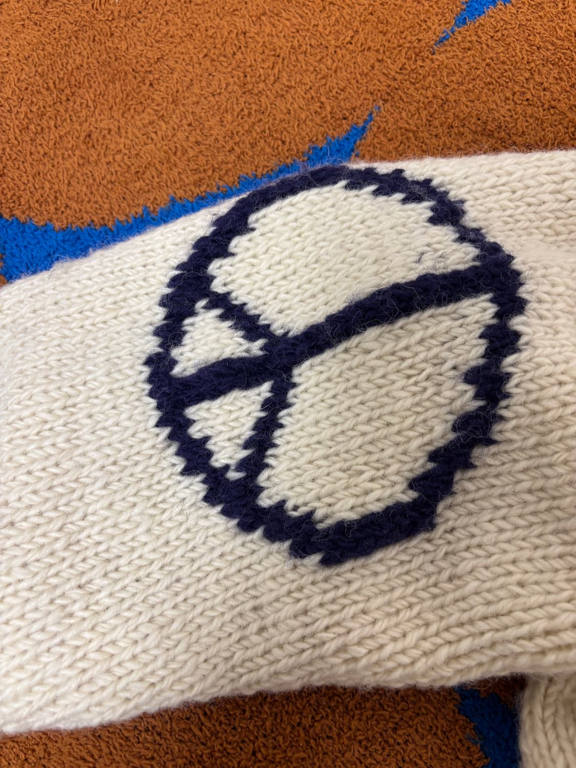 Macmahon 맥마혼 니팅 밀스 성조기 핸드니트스웨터 왈데스 투웨이자켓 상품이미지4