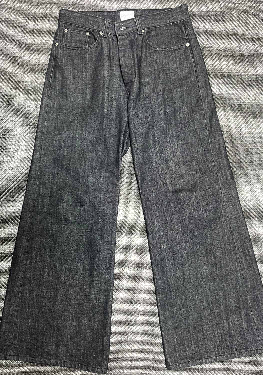 유스 Wide Flared Denim Pants_Washed Black 상품이미지1