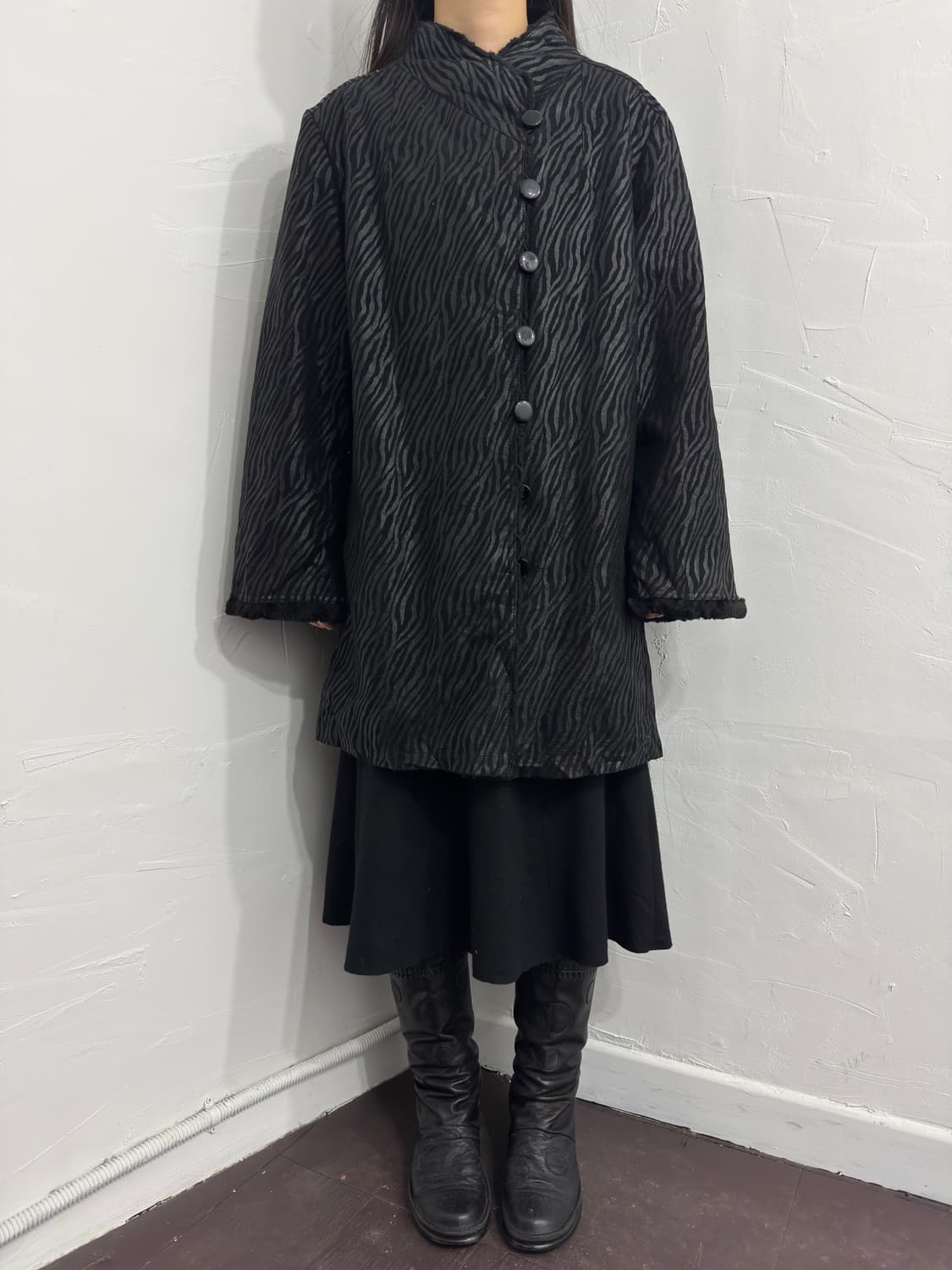 zebra fur coat 상품이미지2