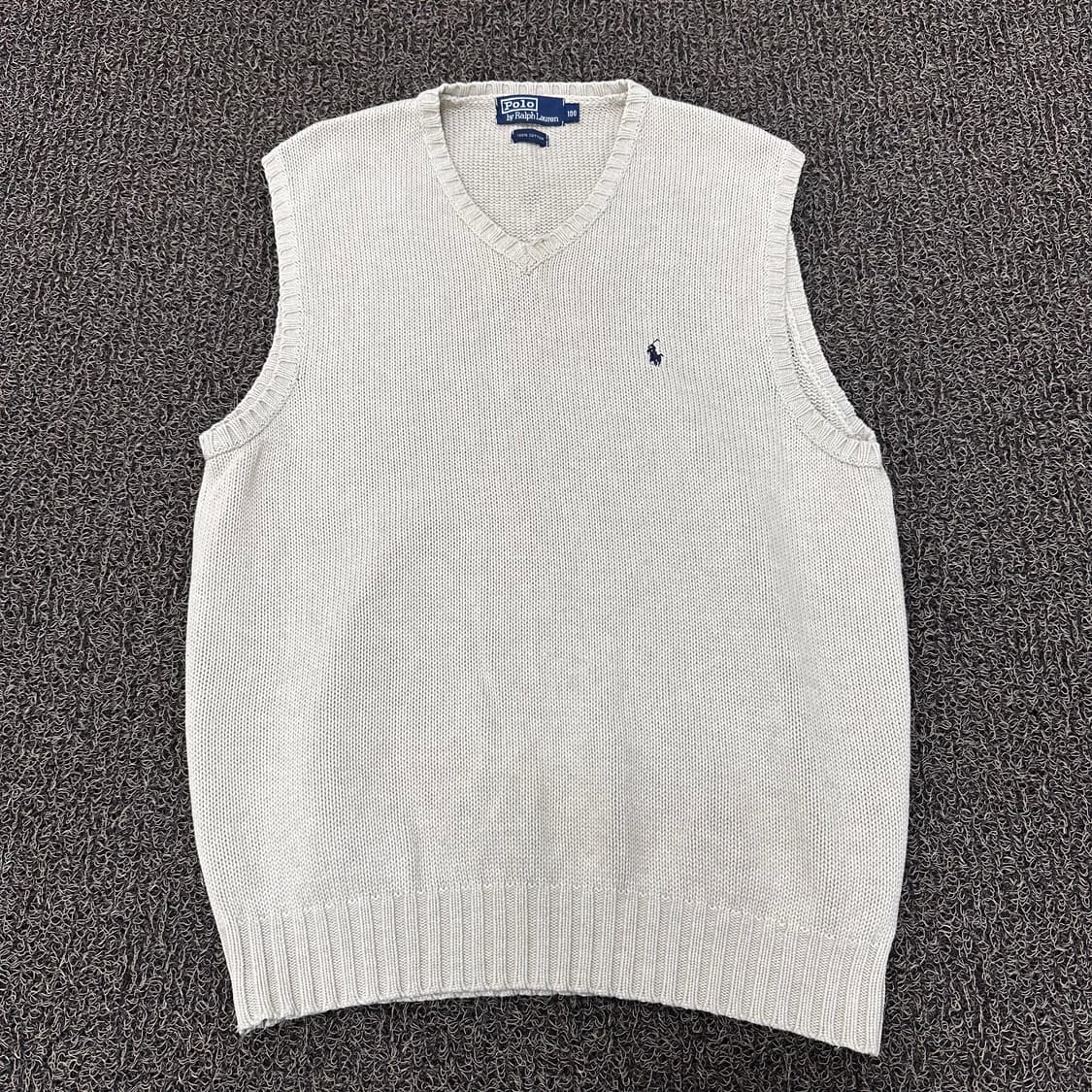 POLO 폴로 랄프로렌 니트 조끼 베스트 아이보리 100(L) 상품이미지1