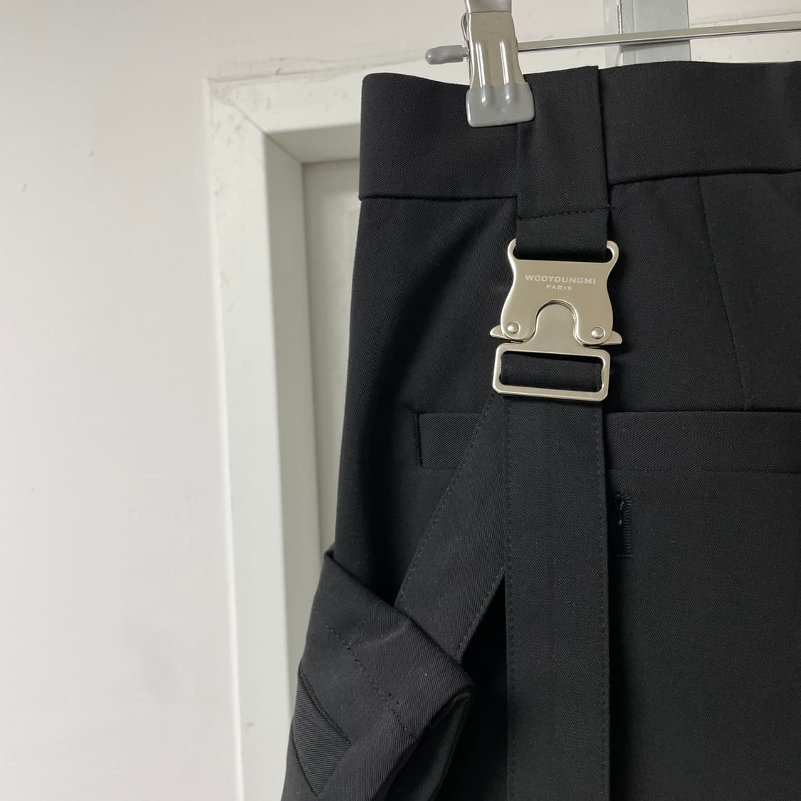 우영미 블랙 포켓 슬랙스 44(W) 상품이미지5