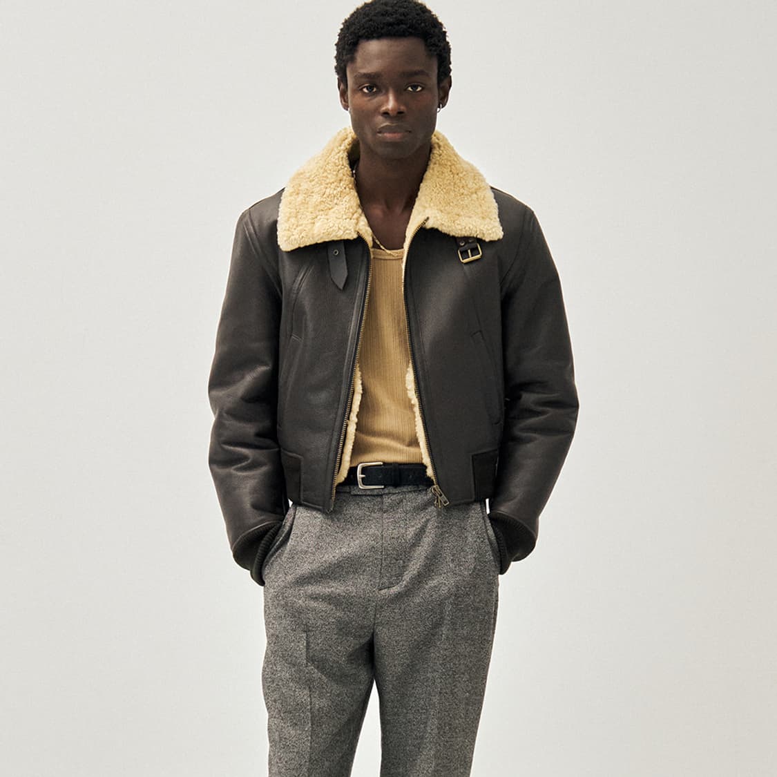 노이어 깡 콜라보 무스탕 팝니다 우영미 타임옴므 솔리드옴므 상품이미지1