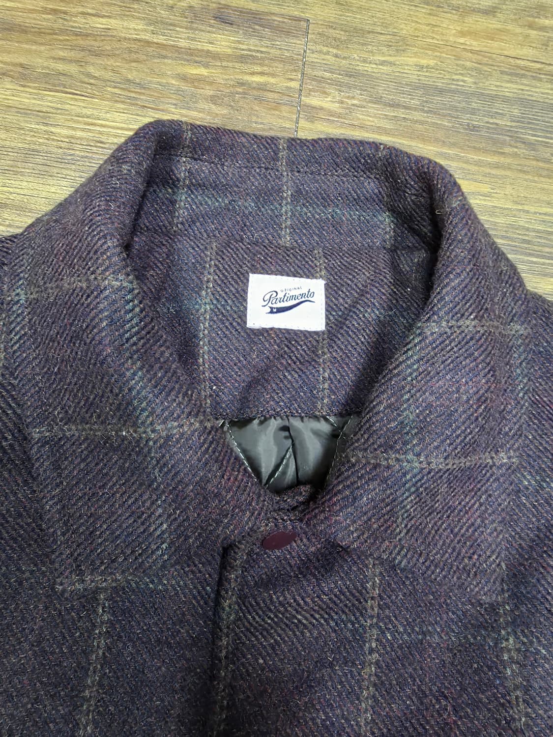 파르티멘토 체크숏 코트 상품이미지4