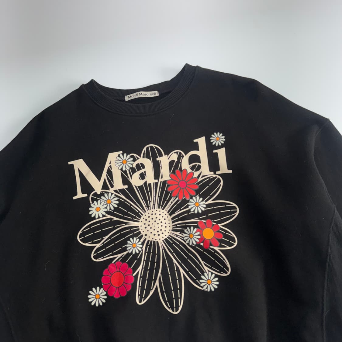 Mardi Mercredi 마르디메크르디 블랙 맨투맨 상품이미지4