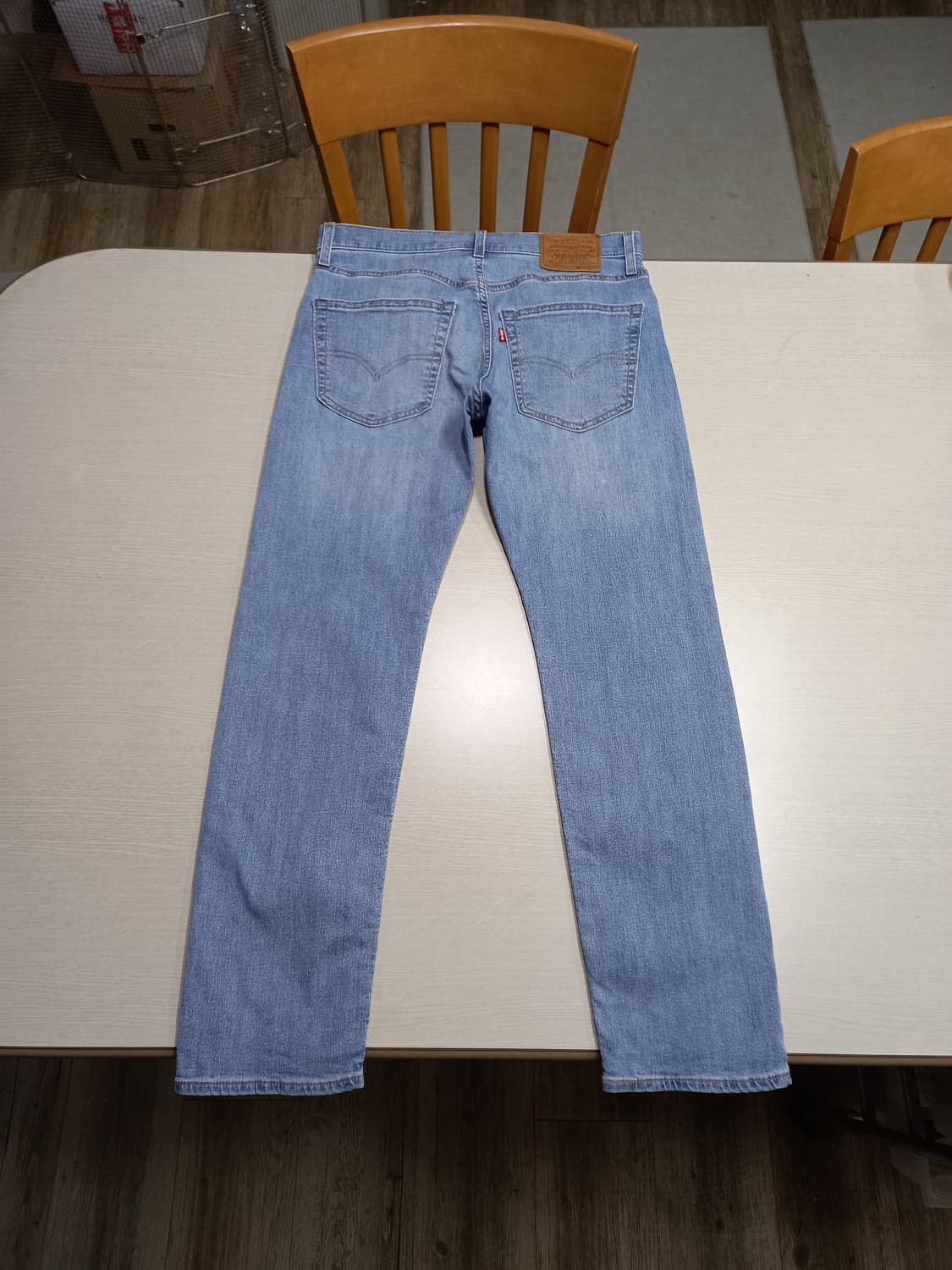 30 빅E 리바이스502 워싱 스판 슬림일자진 연청 30-148 상품이미지2